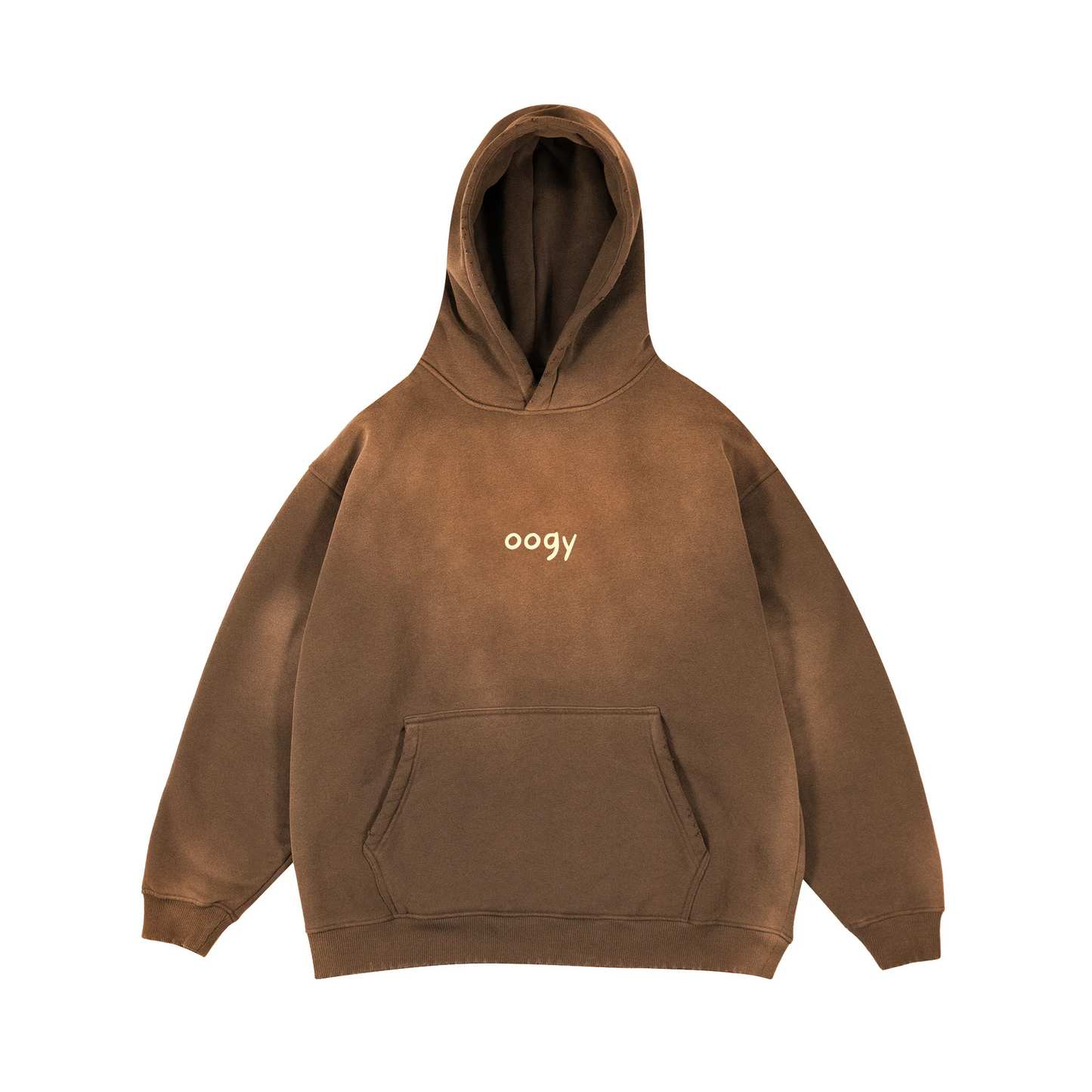sun dye hoodie - oasys brown